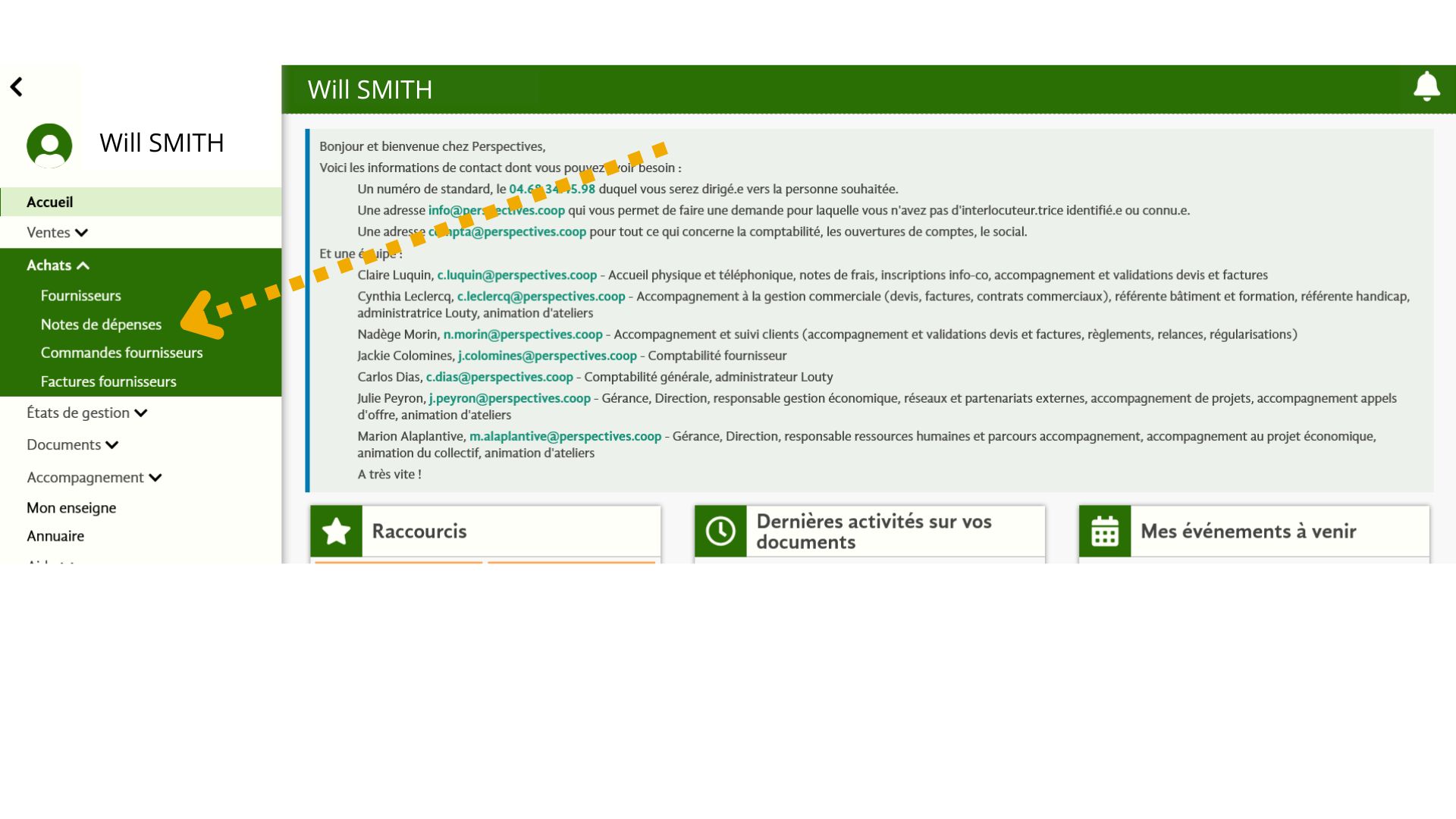 Note de d&eacute;pense